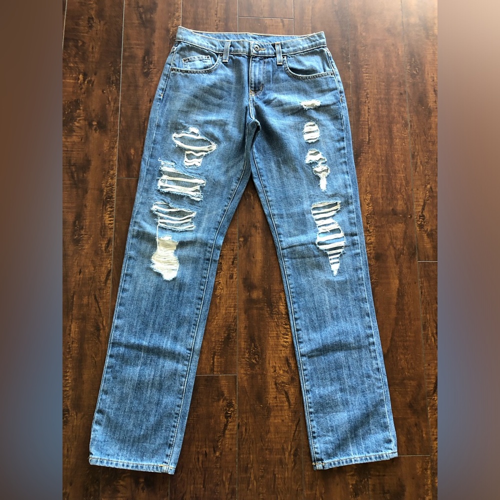Carmar LF Women’s Size 24 Non-Stretch Denim Low Fit Baggy Distressed Jeans